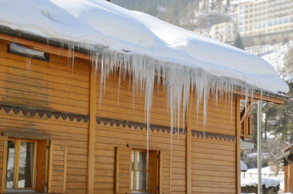ice dam damage insurance claim in Warrington