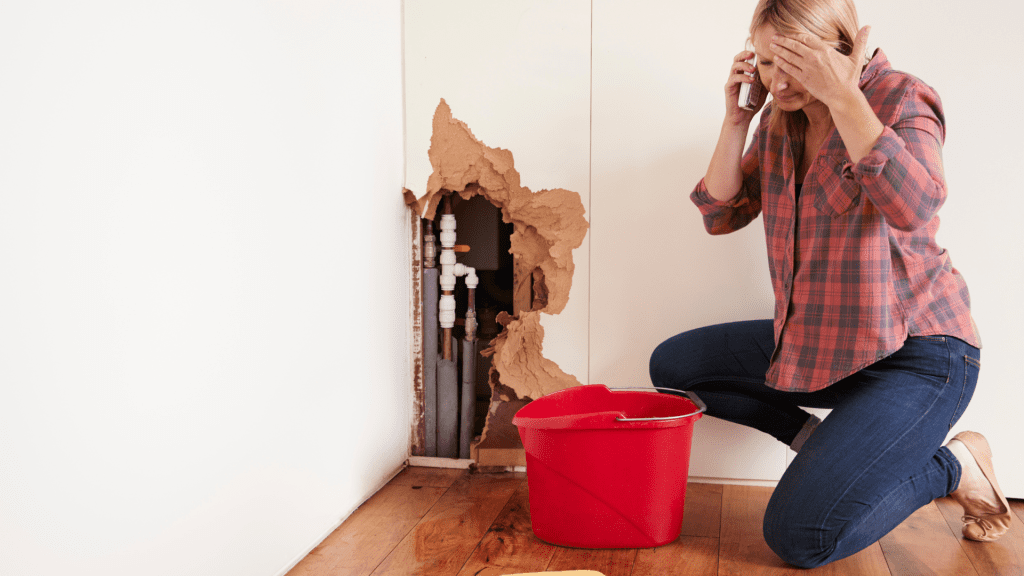 burst pipe water damage insurance claim